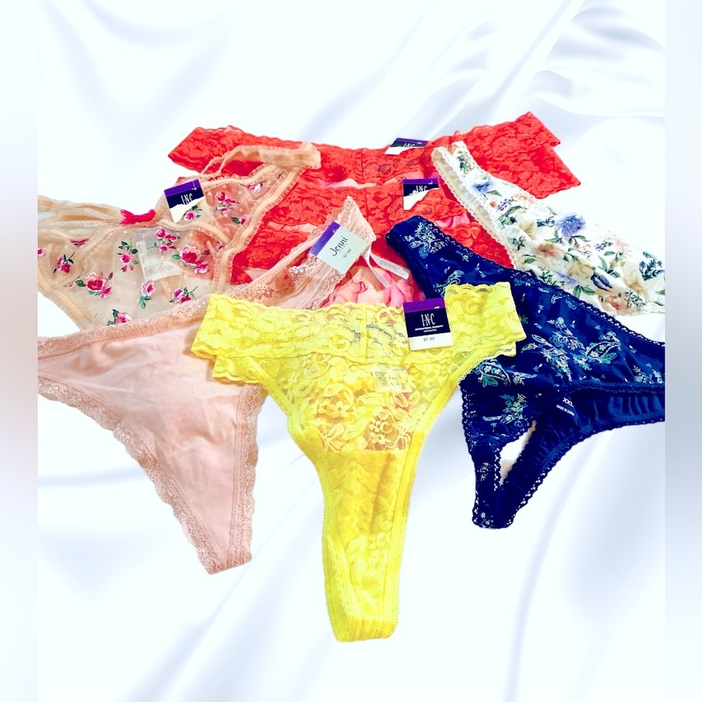 INC /Carter Club Intimates / Jenni Thong Underwear 8 pairs NWT